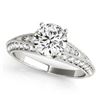 1.33 CTW Certified VS/SI Diamond Solitaire Antique Ring 18K White Gold - REF-209M3F - 27258