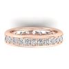 1.33 CTW Certified VS/SI Diamond Eternity Band Mens 14K Rose Gold - REF-127Y6N - 30331