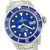 Image 1 : Rolex Men's Submariner, QuickSet, Diam Dial w/ Rotatable Blue Insert Bezel - REF-649X3A