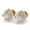 2.75 CTW VS/SI Diamond Micro Pave Stud Earrings 18K Yellow Gold - REF-320Y2N - 36952