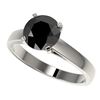 2.15 CTW Fancy Black VS Diamond Solitaire Engagement Ring 10K White Gold - REF-57T6X - 36555