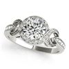 Image 2 : 1.33 CTW Certified VS/SI Diamond Solitaire Halo Ring 18K White Gold - REF-374M8F - 26584