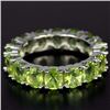 Image 2 : Natural Green Peridot Eternity Band