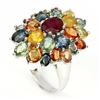 Image 1 : Natural Fancy Sapphire & Ruby Ring