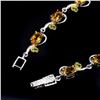 Image 2 : Natural Oval Citrine Chrome Diopside 65 Carats Bracelet