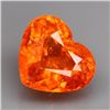 Image 1 : Natural Orange Spessartite Heart 1.50 Carats