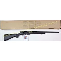 Savage 93R17 .17 HMR SN 96714 bolt action rifle, blue with synthetic stock and 21" barrel. New in th