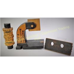Lot of 3 Homestake pattern wood molds one of which is stamped Homestake Mng Co Lead, S. Dak.  Est. 1