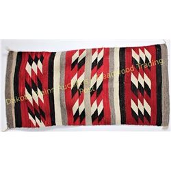 Early classic Navajo rug 29" X 60", shows very good condition, NO loss, staining or major bleed.  Es