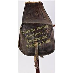 Small early saddle bags unmarked complete with buckles and straps.  Est. 75-175