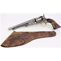 Colt 1860 .44 cal. SN 24352 percussion revolver Mfg'd in 1861, all visible serial numbers match, cut