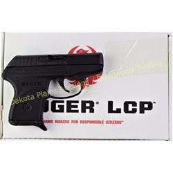 Ruger LCP .380 SN 371-10567 semi auto pistol, black finish, as new with finger grip extension, box, 