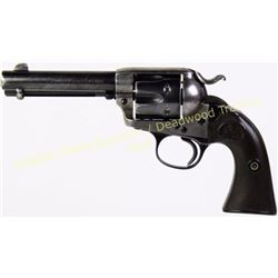 Colt Bisley .45 Colt SN 203234 revolver 4 3/4" barrel, blue case hardened with hard rubber checkered