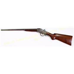 XL Single Shot 44 C. F. NVSN falling block shotgun with 18  barrel and walnut stocks. Top of barrel 