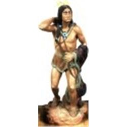 Life size vintage resin Cigar store Indian