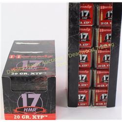 20 full boxes Hornady .17 HMR 20 grain ammo 1000 total rounds.  Est. 150-275