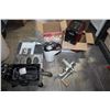 Image 1 : BOX OF KITCHEN APPLIANCES AND DORM KIT SET
