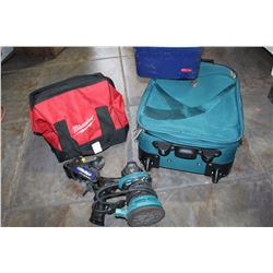 LUNCH KIT AND TRAVEL CASE AND MILWAUKEE TOOL BAG