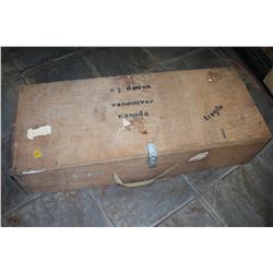 WOOD 4X2 TOOL CHEST WITH HASP