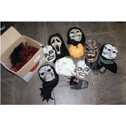 BOX OF HALLOWEEN MASKS