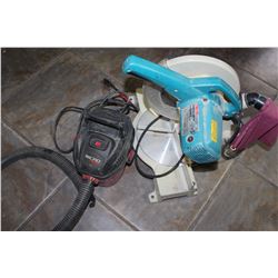 SHOP VAC AND MAKITA CHOP SAW