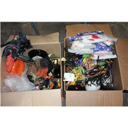 TWO BOXES OF HALLOWEEN DECOR