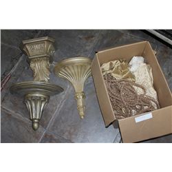 BOX OF WALL SCONCES