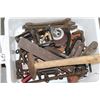 Image 1 : TRAY OF ANTIQUE CLAMPS AND TOOLS