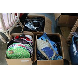 3 BOXES OF HALLOWEEN COSTUMES AND ITEMS
