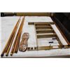 Image 1 : POOL CUES AND RACK