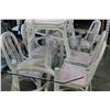Image 2 : WHITE GLASSTOP DINING TABLE AND 6 CHAIRS