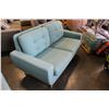 Image 6 : FLOOR MODEL HOME ELEGANCE MODERN CHENILLE TUFTED SOFA AND LOVESEAT, REMOVABLE BACK CUSHIONS, RETAIL 
