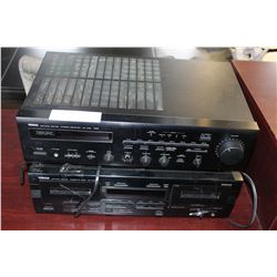YAMAHA TAPE DECK AND RECEIVER