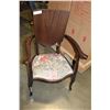 Image 1 : VINTAGE MAHOGANY PARLOR CHAIR