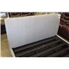 Image 2 : NEW FLOOR MODEL HOME ELEGENCE QUEENSIZE MODERN GREY PLATFORM STORAGE BED