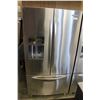 Image 1 : KITCHEN AID STAINLESS DOUBLE DOOR FRIDGE WITH WATER AND ICE AND SLIDE OUT FREEZER DRAWER IN WORKING 