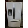 Image 1 : WHIRLPOOL WHITE DOUBLE DOOR FRIDGE WITH WATER AND ICE AND SLIDE OUT FREEZER DRAWER IN WORKING ORDER