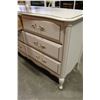 Image 3 : WHITE FRENCH PROVINCAL DRESSER WITH MIRROR AND NIGHTSTAND