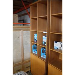 MAPLE ONE DOOR TALL CUBICLE SHELF