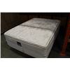Image 1 : SEALY POSTUREPEDIC QUEENSIZE MATTRESS BOXSPRING AND ROLLERFRAME