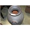 Image 2 : LARGE BLACK TERRA COTTA VASE