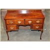 Image 1 : VINTAGE 4 DRAWER WALNUT QUEEN ANNE DESK
