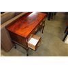 Image 2 : VINTAGE 4 DRAWER WALNUT QUEEN ANNE DESK