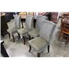 Image 1 : FOUR UPOLSTERED DINING CHAIRS