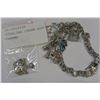 Image 1 : STERLING CHARM BRACELET AND CHARMS