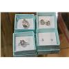Image 1 : LOT OF TWO DINNER RINGS AND TWO PAIR OF EARRINGS