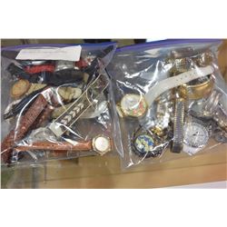TWO BAGS OF LADIES WATCHES