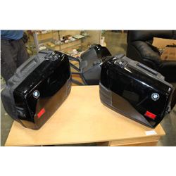THREE PIECE SET BMW HARD BAGS WITH MOUNTS
