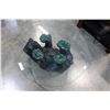 Image 1 : GLASS TOP BEAR COFFEE TABLE