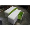 Image 2 : TWO PIECE FOUR DRAWER KIDS STORAGE AND SLIDE UNIT